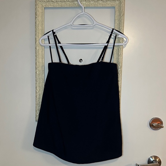 COS | Navy Convertible A-line Bustier Top - Picture 2 of 11